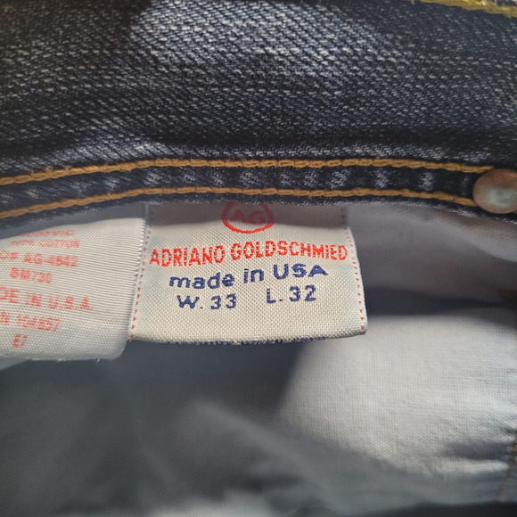 AG Adriano Goldschmied Jeans Mens 33x32 Blue Denim The Fillmore Bootcut Casual - Picture 8 of 12